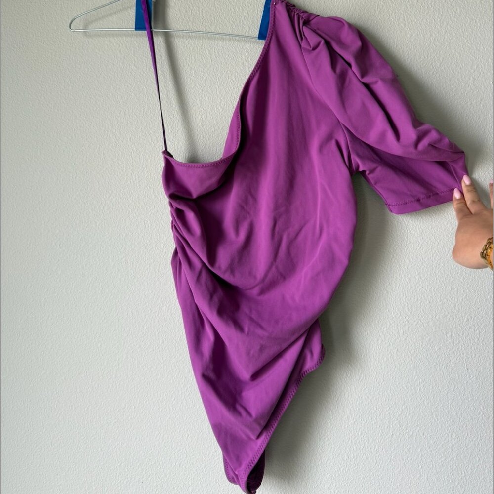Purple Intimately Free People Asymmetrical Body Suit - Size Small